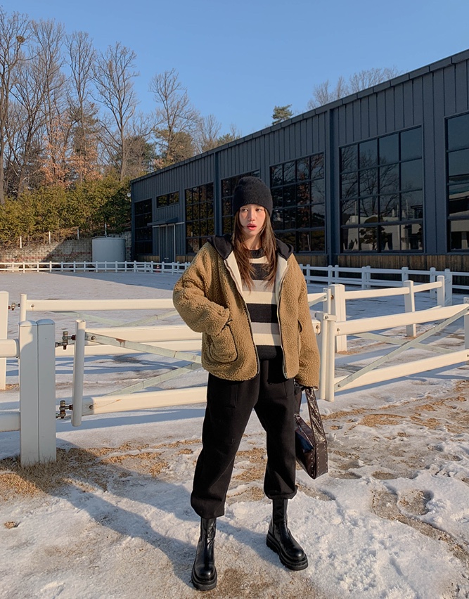 SHOTGUN韓國直郵㊣女裝新品職業真品推薦25秋冬熱賣短款大衣SHOTGUN短款大衣