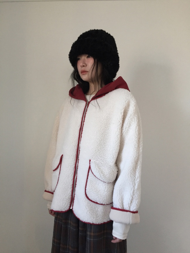 SHOTGUN韓國直郵㊣女裝新品職業真品推薦25秋冬熱賣短款大衣SHOTGUN短款大衣