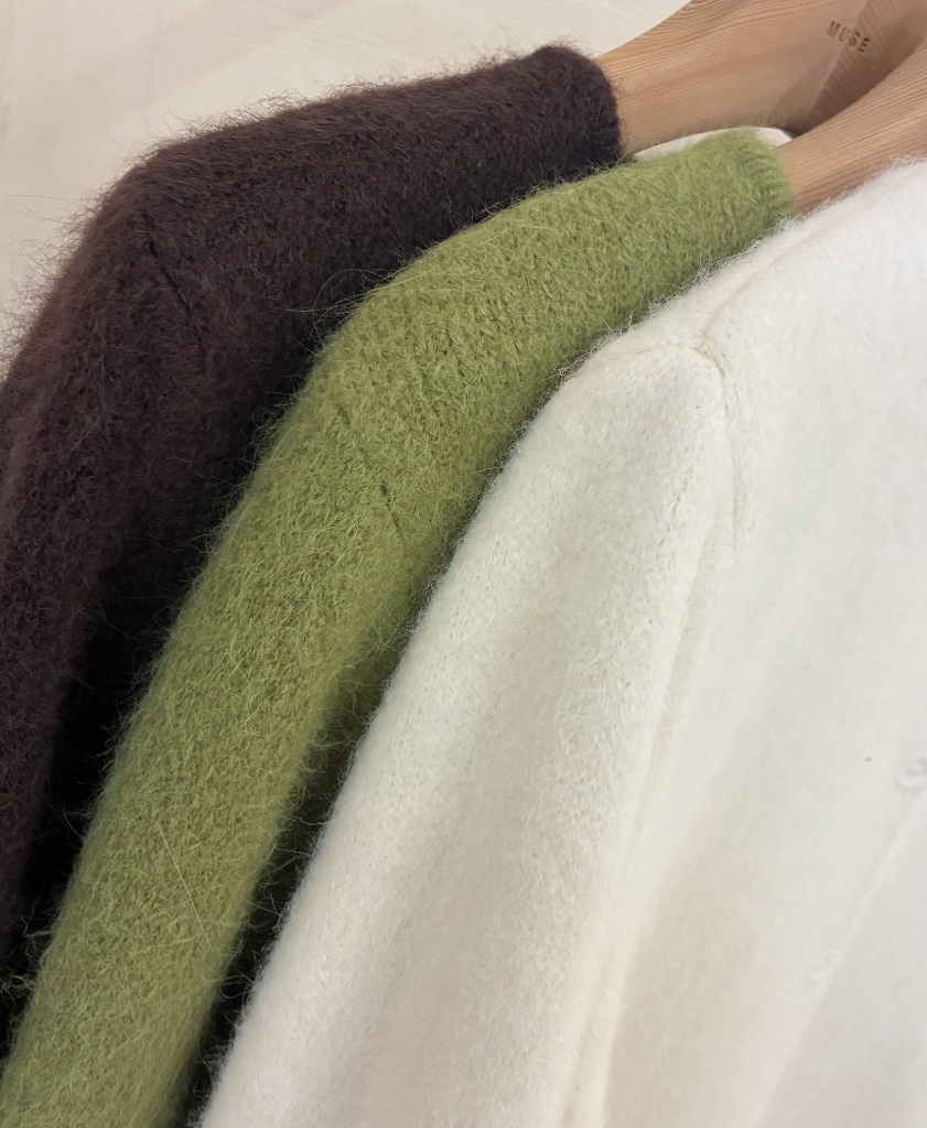 MUSE-P韓國代購㊣女裝新品真品推薦時尚職業休閑針織衫安哥拉MUSE-P針織衫