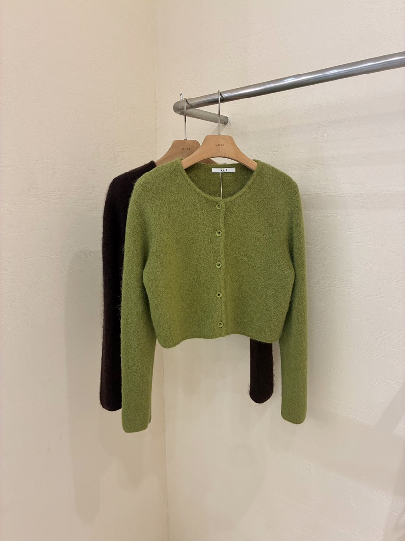 MUSE-P韓國代購㊣女裝新品真品推薦時尚職業休閑針織衫安哥拉MUSE-P針織衫圖色2