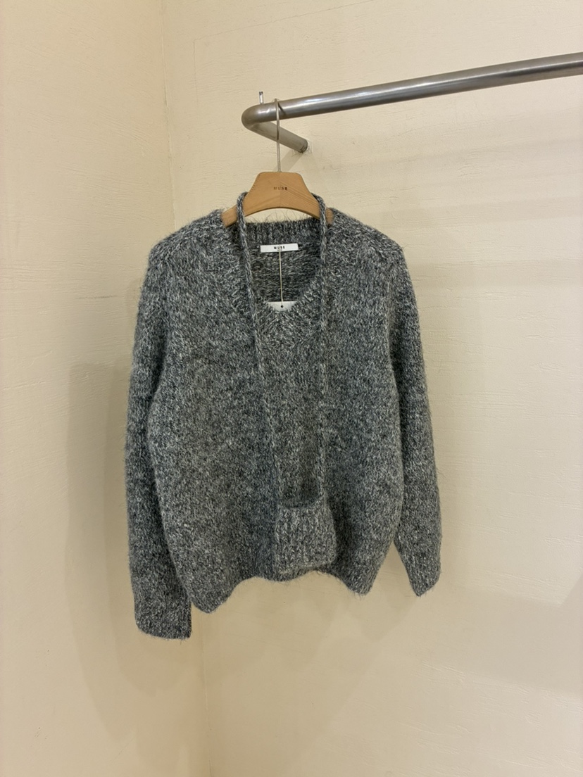 MUSE-P韓國代購㊣女士新品熱賣時尚真品職業人氣休閑針織衫MUSE-P針織衫圖色2