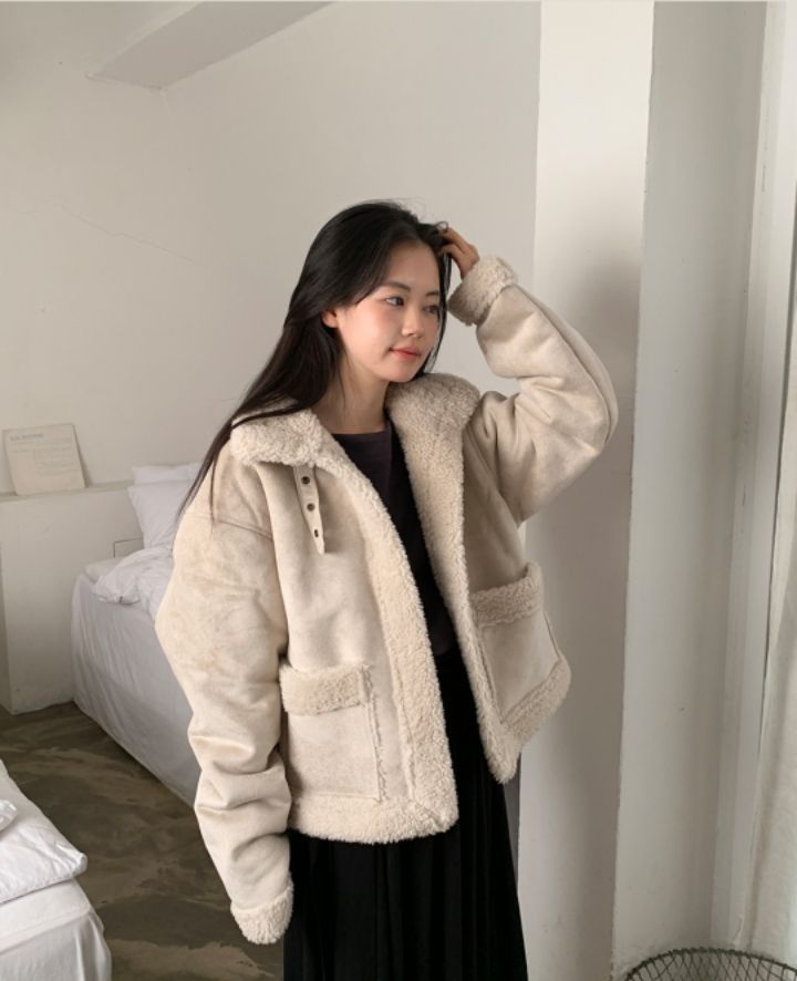 LIVE FOREVER東大門㊣代購女裝新款職業時尚25秋冬短款大衣LIVE FOR_EVER短款大衣