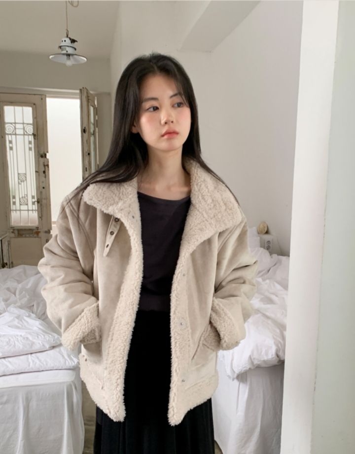 LIVE FOREVER東大門㊣代購女裝新款職業時尚25秋冬短款大衣LIVE FOR_EVER短款大衣