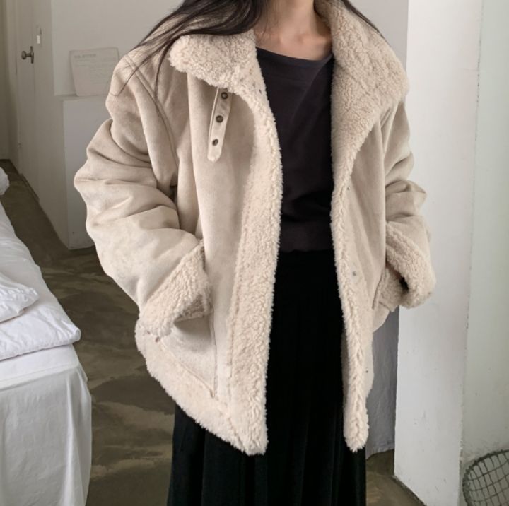 LIVE FOREVER東大門㊣代購女裝新款職業時尚25秋冬短款大衣LIVE FOR_EVER短款大衣