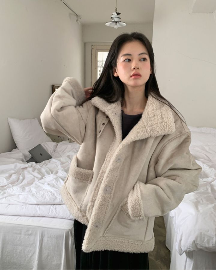 LIVE FOREVER東大門㊣代購女裝新款職業時尚25秋冬短款大衣LIVE FOR_EVER短款大衣