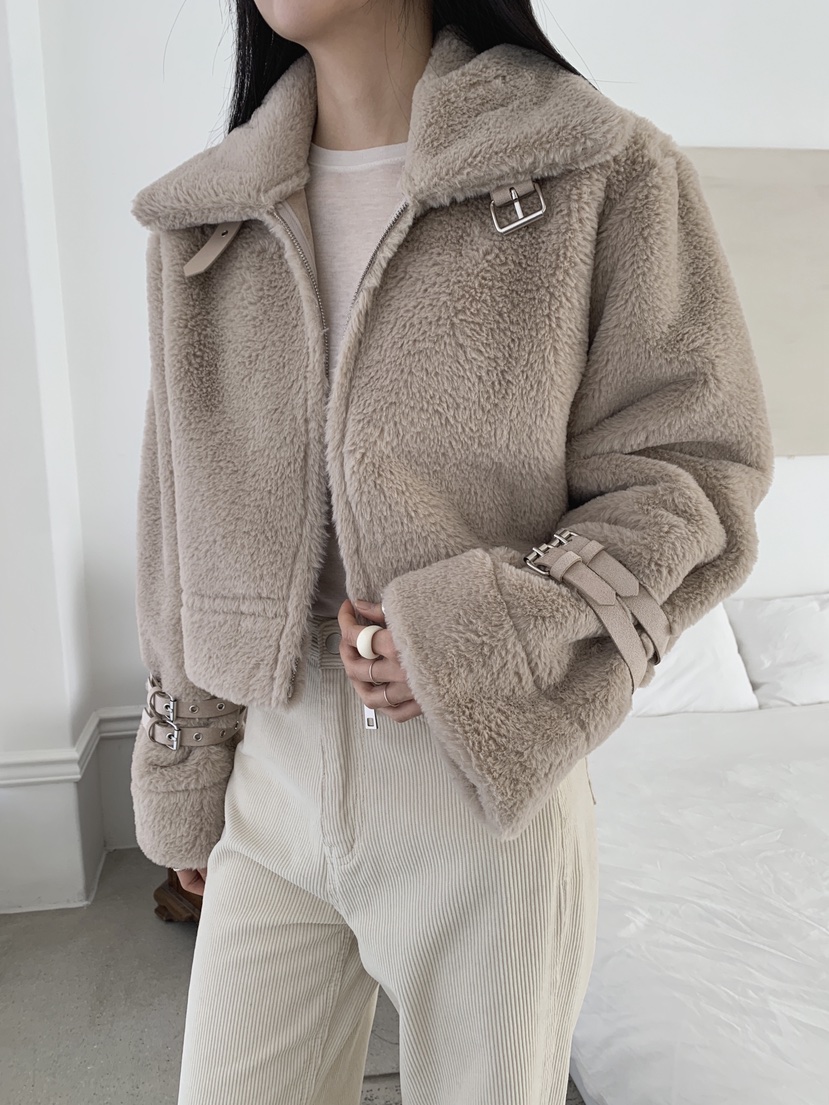 COME OPEN東大門㊣代購女裝新款推薦時尚職業25秋冬短款大衣COMP-(COME OPEN)短款大衣