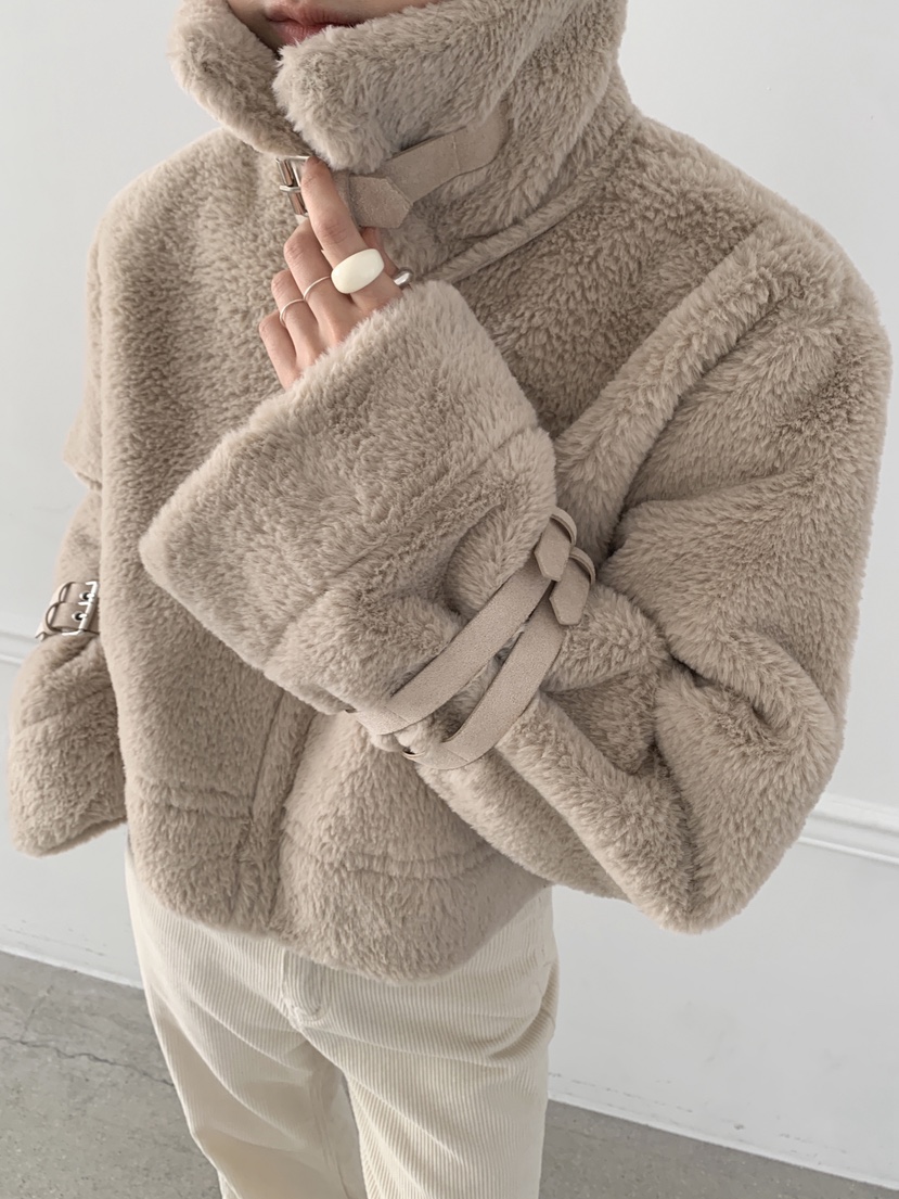 COME OPEN東大門㊣代購女裝新款推薦時尚職業25秋冬短款大衣COMP-(COME OPEN)短款大衣