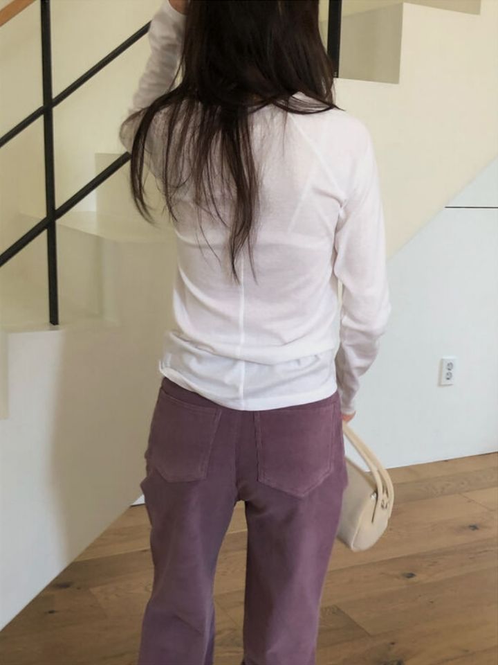 LIVE FOREVER韓國代購㊣女士新款休閑真品人氣25秋冬長袖T恤LIVE FOR_EVER長袖T恤