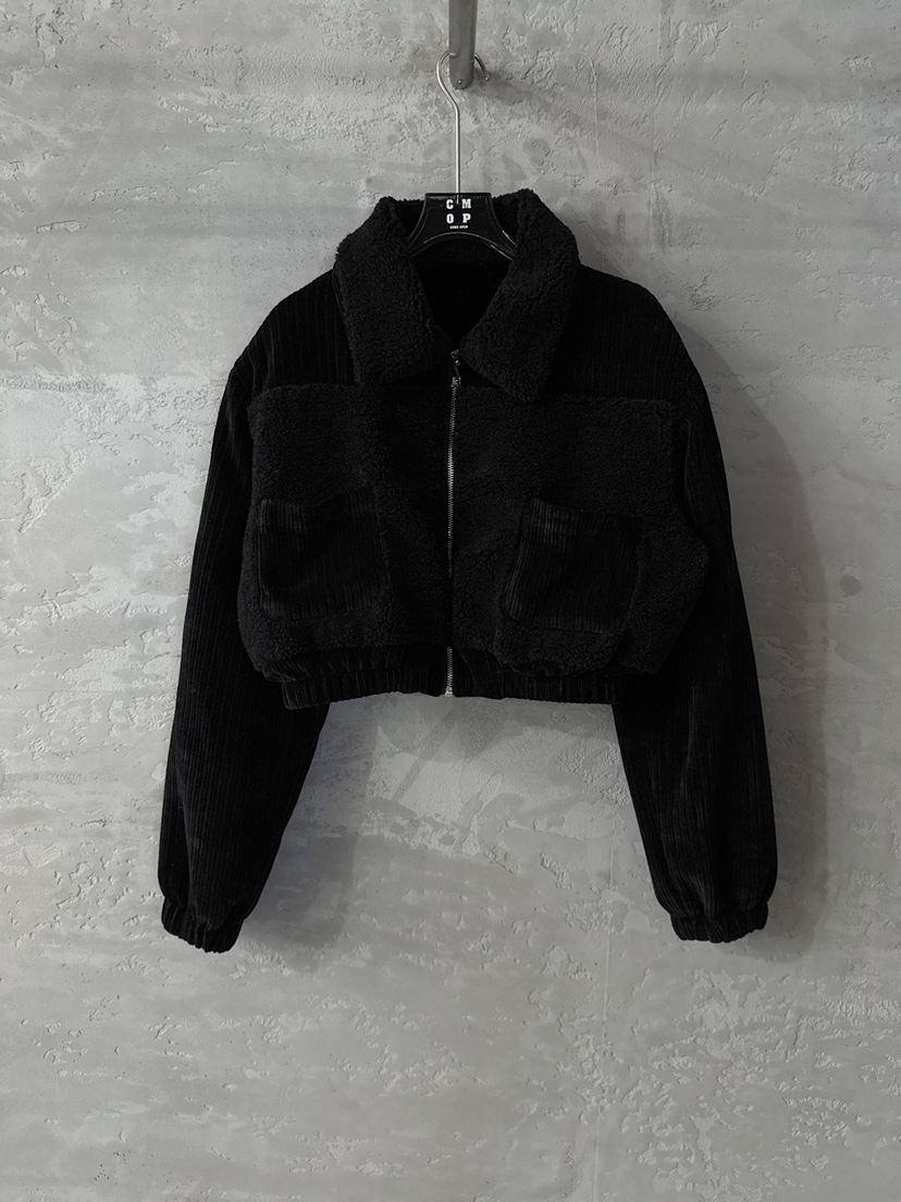 COME OPEN東大門㊣實拍女士新品推薦職業時尚夾克羊毛羅紋COMP-(COME OPEN)夾克圖色2