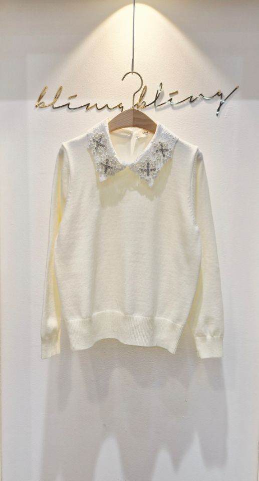 BLING BLING-S韓國代購㊣女裝新款人氣職業25秋冬熱賣針織衫BLING BLING-S針織衫圖色2