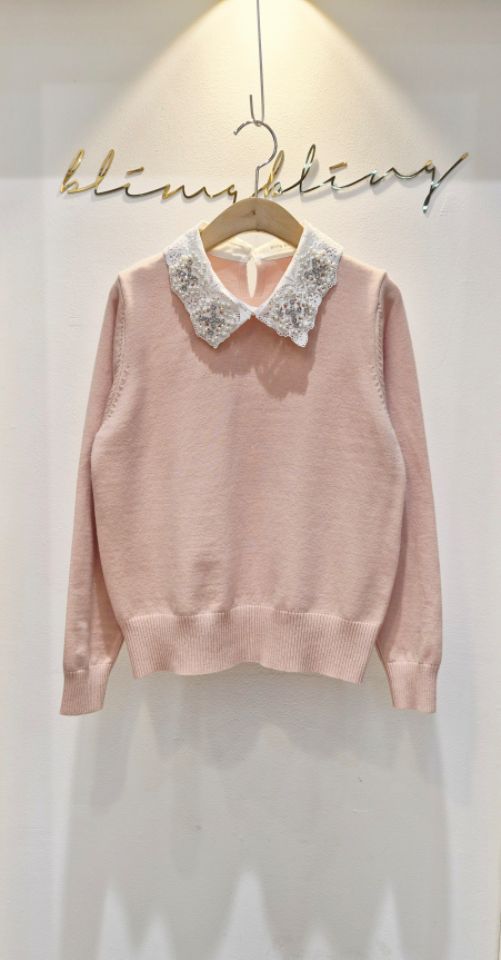 BLING BLING-S韓國代購㊣女裝新款人氣職業25秋冬熱賣針織衫BLING BLING-S針織衫圖色3