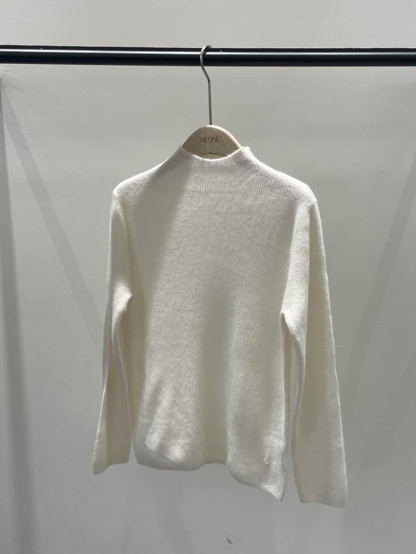 NEOUL東大門㊣實拍女士新款熱賣25秋冬時尚推薦職業真品針織衫NEOUL/ahin雙領標簽針織衫圖色1