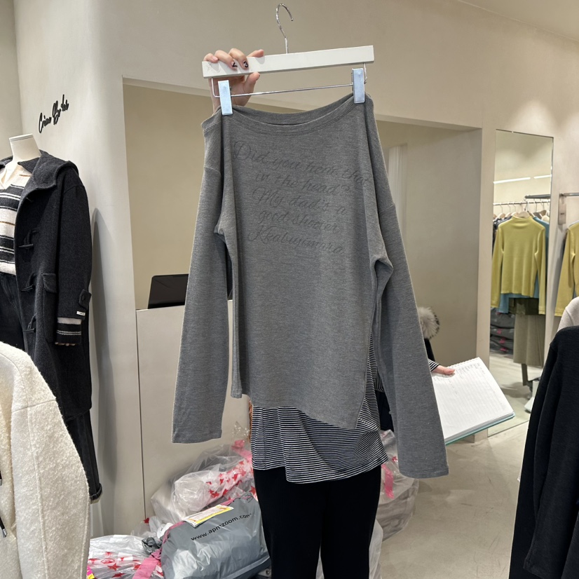 CREME BRULEE東大門㊣實拍女裝新品真品職業時尚人氣長袖T恤CREME BRULEE/DH長袖T恤圖色1