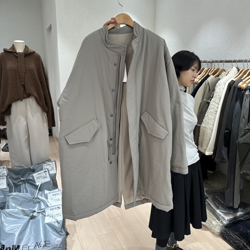 EPIC-S東大門㊣實拍女士新款25秋冬推薦職業時尚中長款大衣EPIC-S中長款大衣圖色1