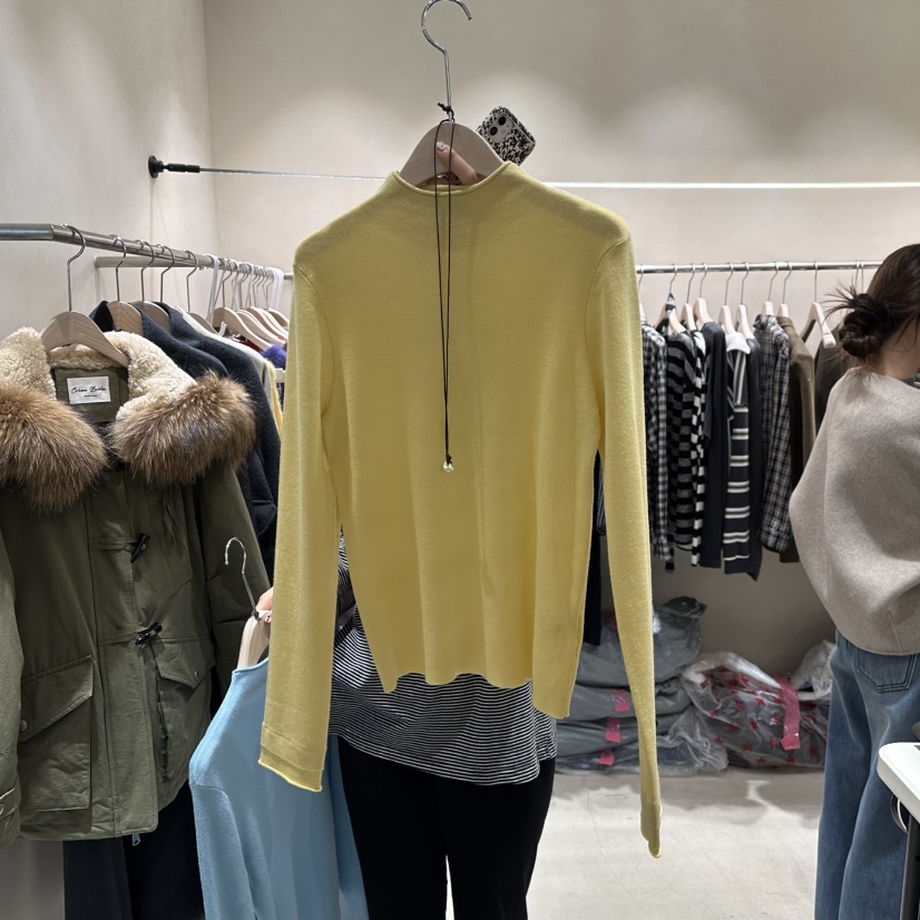 CREME BRULEE韓國代購㊣女裝新款時尚人氣長袖T恤不含飾品CREME BRULEE/DH長袖T恤圖色2