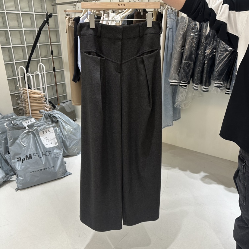 BES韓國直郵㊣女士新品時尚休閑25秋冬人氣職業熱賣真品休閑褲BES SEOUL休閑褲圖色2
