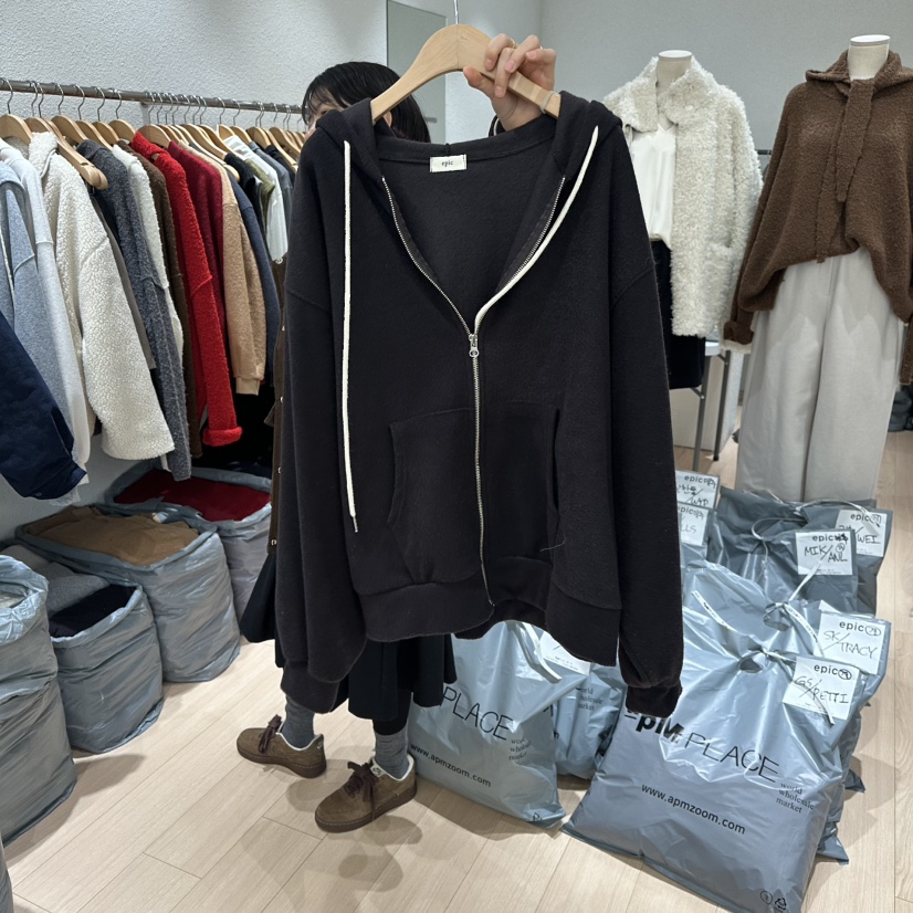 EPIC-S韓國代購㊣女裝新款人氣25秋冬休閑職業真品衛衣加絨EPIC-S衛衣圖色3