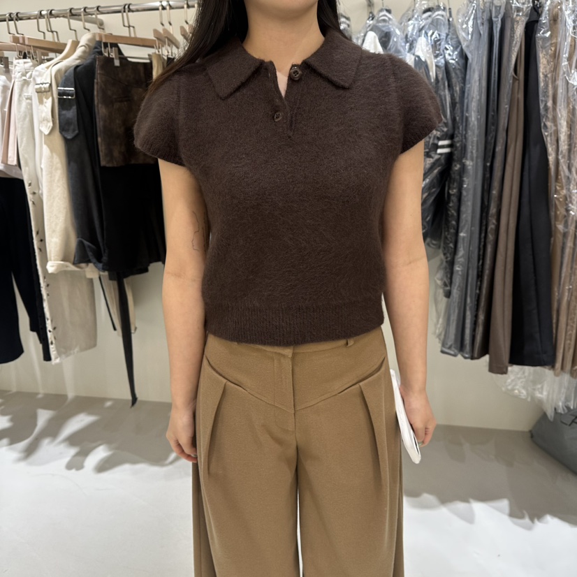 BES東大門㊣實拍女士新品推薦休閑職業25秋冬熱賣毛衣安哥拉BES SEOUL毛衣圖色3