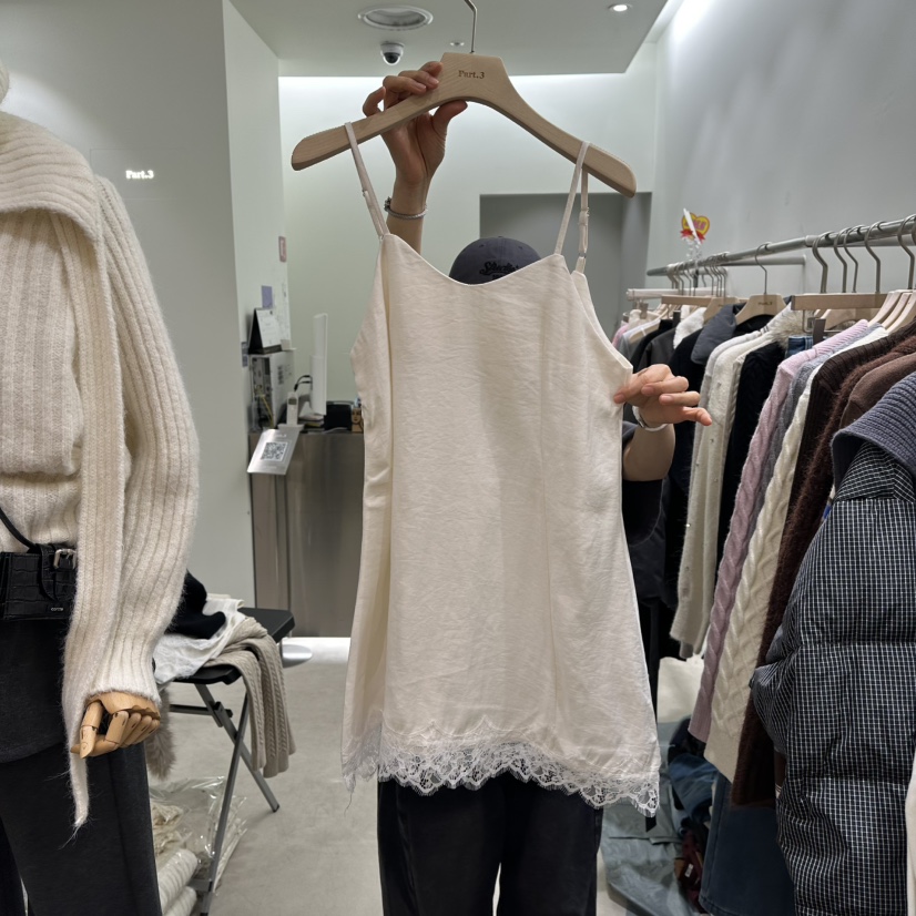 PART3韓國代購㊣女士新款職業25秋冬熱賣真品時尚連衣裙蕾絲Part.3連衣裙圖色1