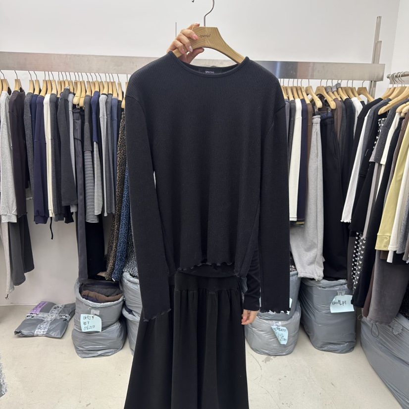 SPECIAL韓國直郵㊣女士新款真品職業25秋冬推薦時尚長袖T恤SPECIAL長袖T恤圖色2