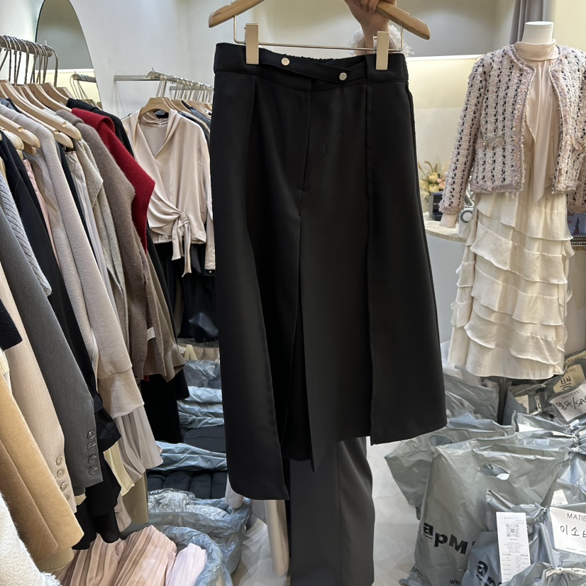 MATIERE東大門㊣直郵女士新品真品推薦職業25秋冬時尚休閑長裙MATIERE長裙圖色2