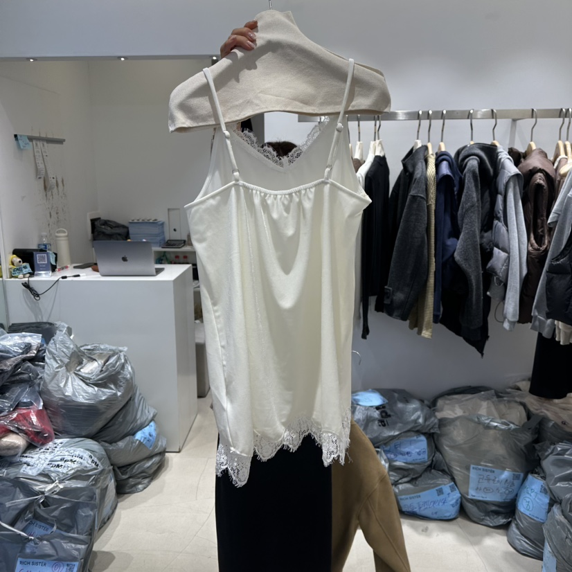 RICH SISTER韓國代購㊣女裝新款真品熱賣推薦休閑吊帶背心RICH SISTER吊帶/背心