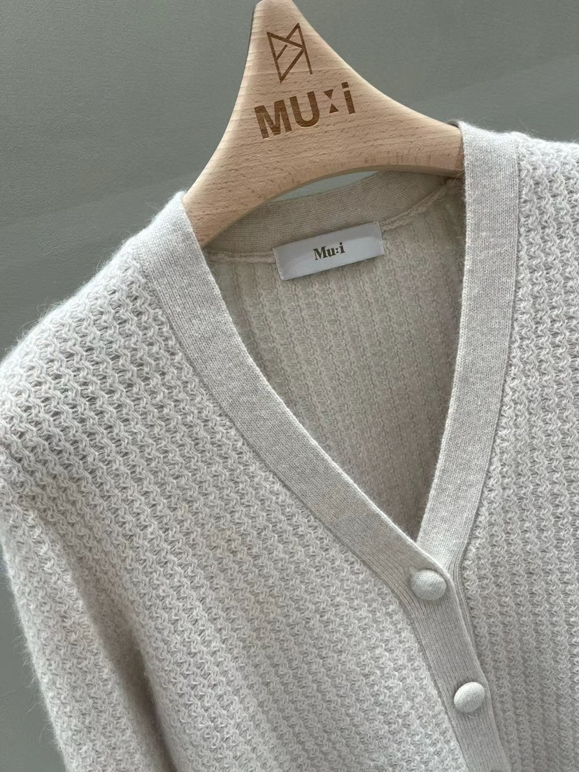 THE MUI韓國直郵㊣女裝新品時尚職業25秋冬真品針織衫開衫THE MUI針織衫