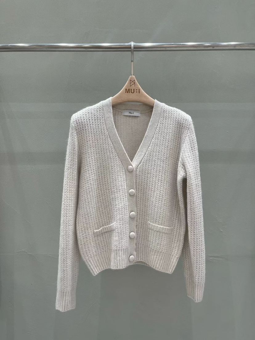 THE MUI韓國直郵㊣女裝新品時尚職業25秋冬真品針織衫開衫THE MUI針織衫圖色1