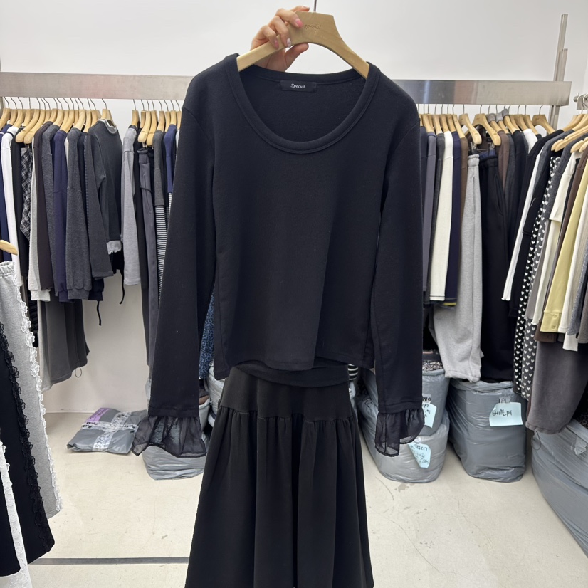 SPECIAL韓國直郵㊣女裝新品時尚推薦人氣25秋冬真品長袖T恤SPECIAL長袖T恤圖色2