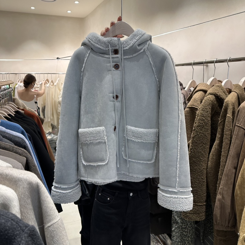 CREME BRULEE東大門㊣直郵女士新款真品職業推薦人氣短款大衣CREME BRULEE/DH短款大衣圖色1