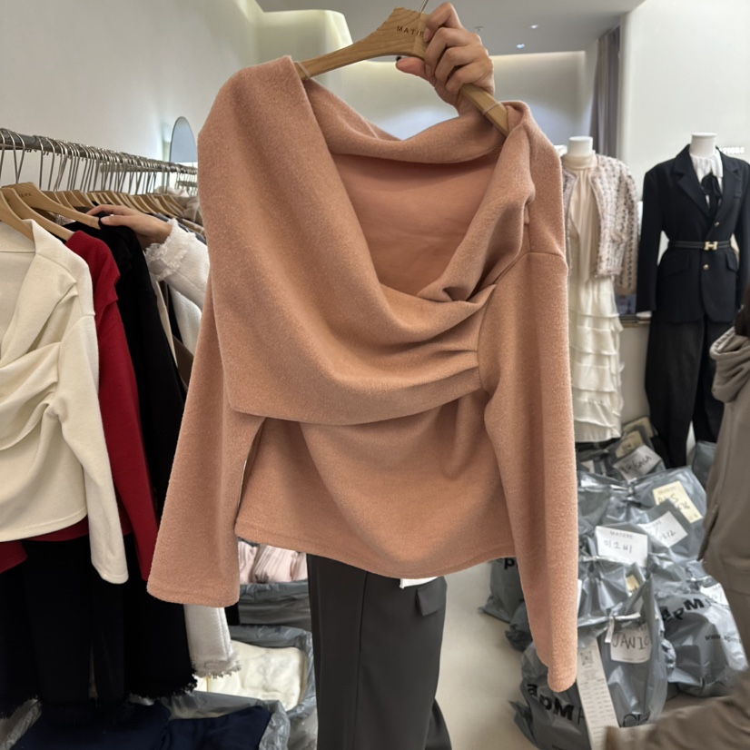 MATIERE東大門㊣實拍女士新品25秋冬真品熱賣職業人氣長袖T恤MATIERE長袖T恤圖色2