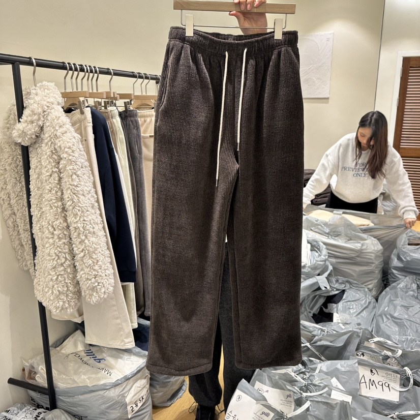 GILLI東大門㊣代購女士新品真品熱賣休閑職業時尚休閑褲加絨GILLI休閑褲圖色2