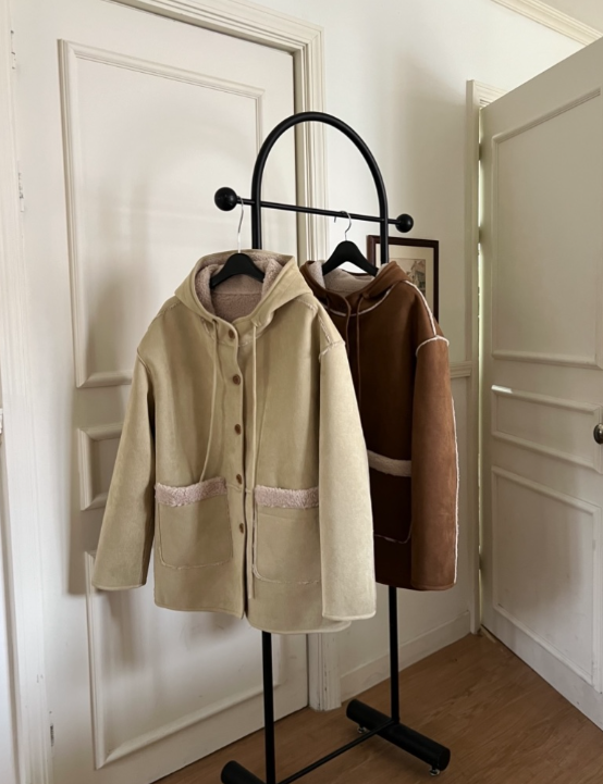 CREME BRULEE韓國直郵㊣女裝新品人氣25秋冬休閑時尚短款大衣CREME BRULEE/DH短款大衣