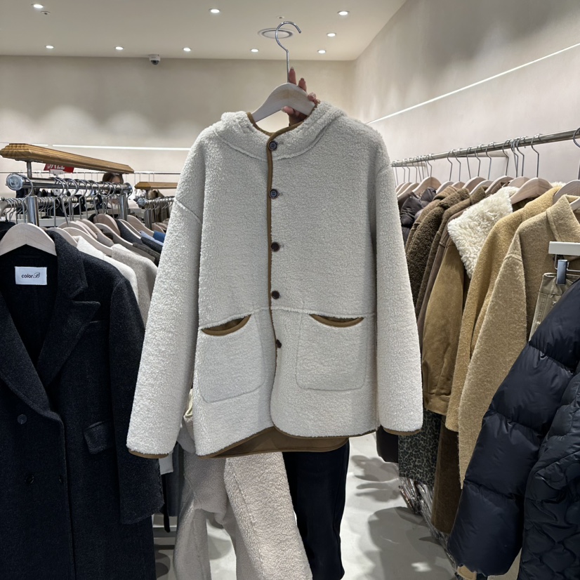 CREME BRULEE韓國直郵㊣女裝新品人氣25秋冬休閑時尚短款大衣CREME BRULEE/DH短款大衣圖色1棕色