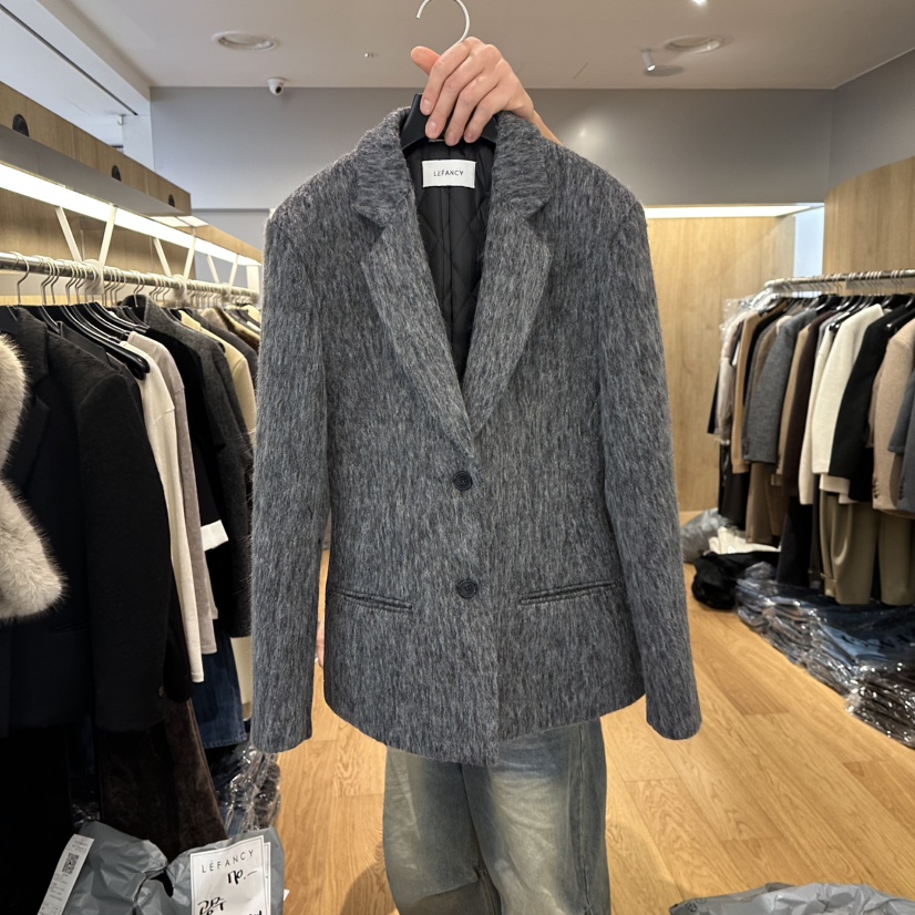 LEFANCY東大門㊣實拍女士新品熱賣職業25秋冬真品休閑推薦夾克LEFANCY夾克圖色1