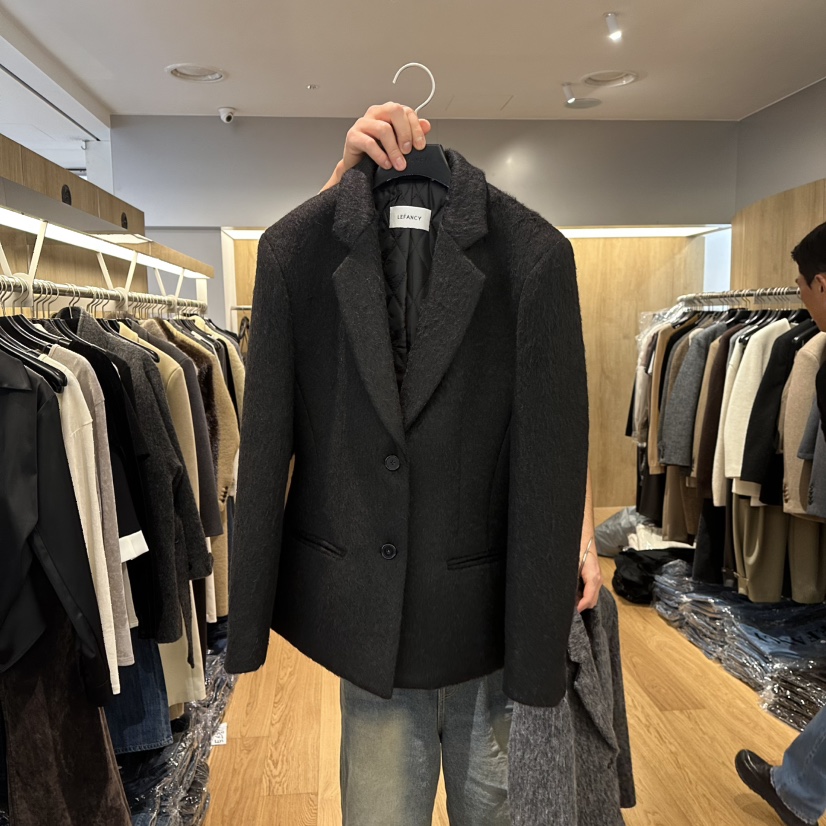 LEFANCY東大門㊣實拍女士新品熱賣職業25秋冬真品休閑推薦夾克LEFANCY夾克圖色2