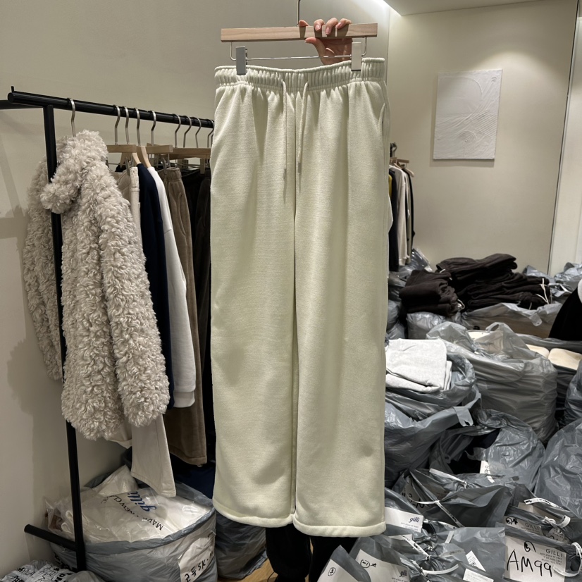 GILLI韓國直郵㊣女裝新品推薦時尚休閑真品25秋冬休閑褲加絨GILLI休閑褲圖色1