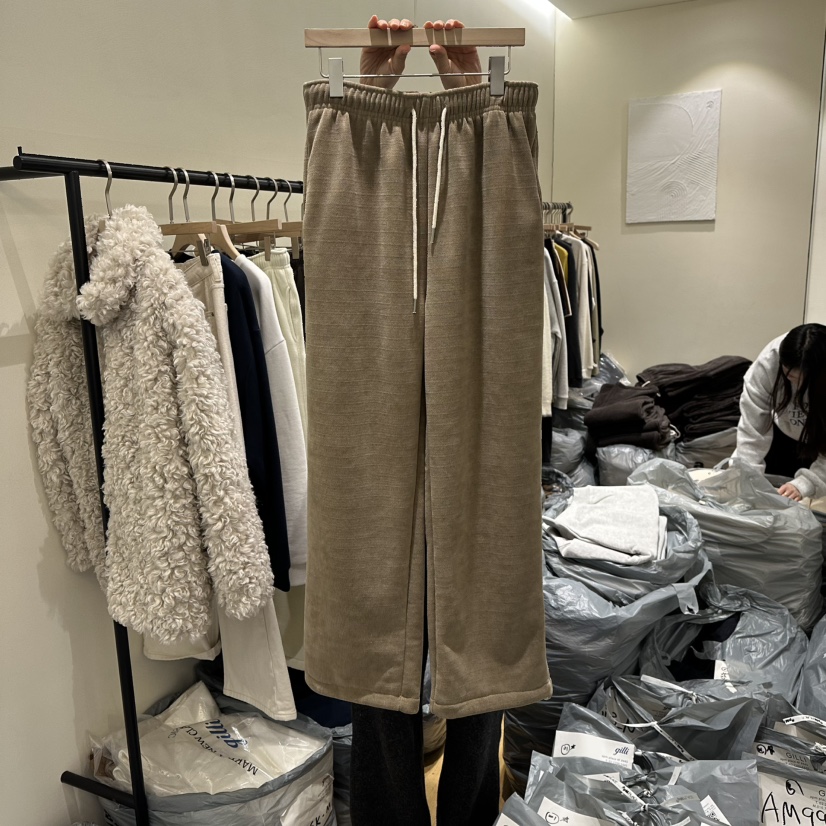 GILLI韓國直郵㊣女裝新品推薦時尚休閑真品25秋冬休閑褲加絨GILLI休閑褲圖色2