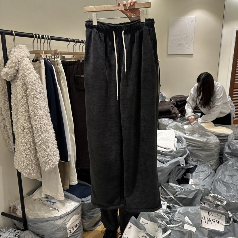 GILLI韓國直郵㊣女裝新品推薦時尚休閑真品25秋冬休閑褲加絨GILLI休閑褲圖色4