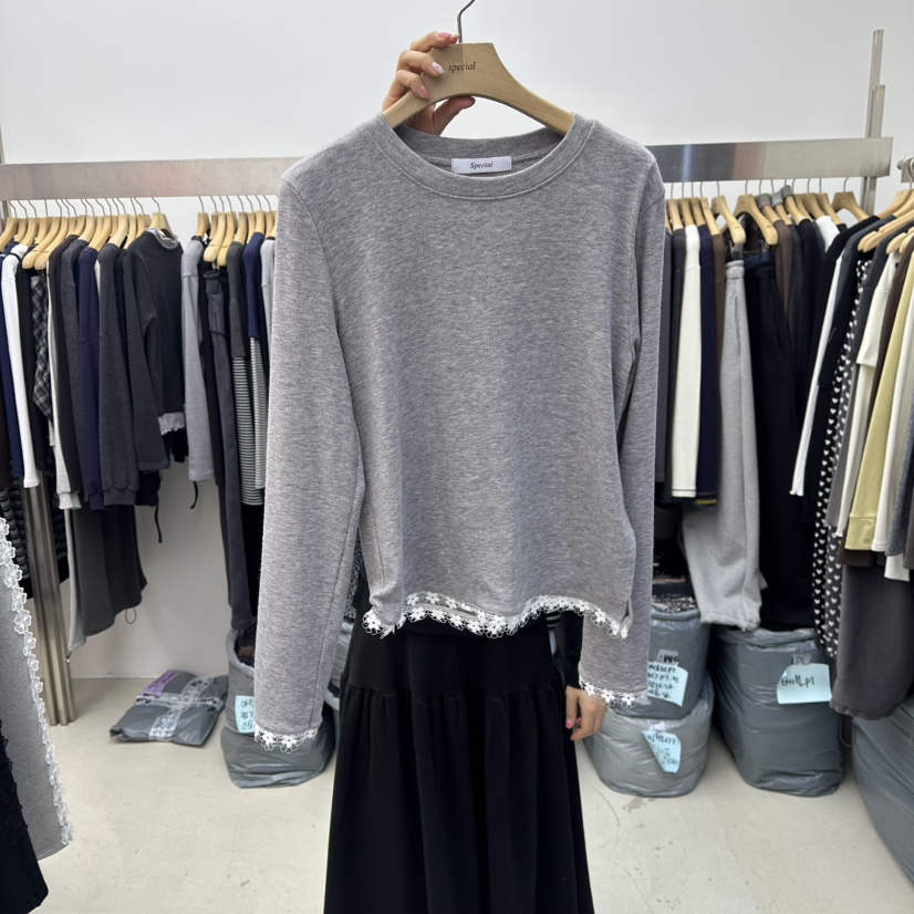 SPECIAL韓國代購㊣女裝新款25秋冬推薦熱賣休閑時尚長袖T恤SPECIAL長袖T恤圖色2