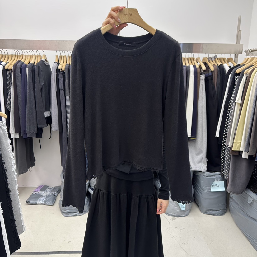 SPECIAL韓國代購㊣女裝新款25秋冬推薦熱賣休閑時尚長袖T恤SPECIAL長袖T恤圖色3