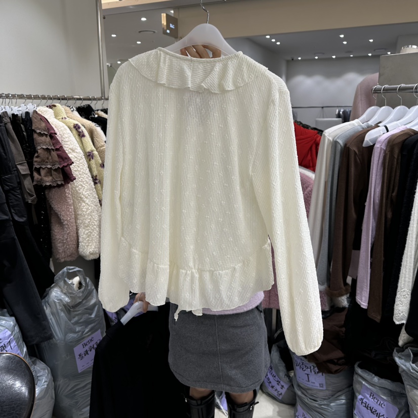 BENE韓國代購㊣女士新品職業時尚休閑真品人氣推薦襯衫蕾絲衫BENE襯衫/蕾絲衫