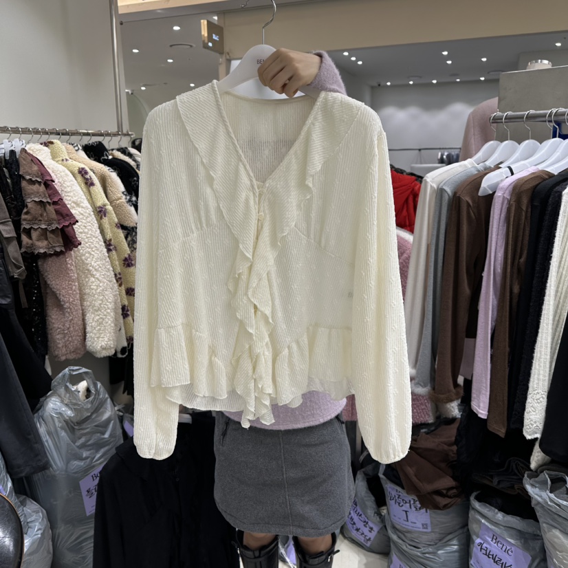 BENE韓國代購㊣女士新品職業時尚休閑真品人氣推薦襯衫蕾絲衫BENE襯衫/蕾絲衫圖色1