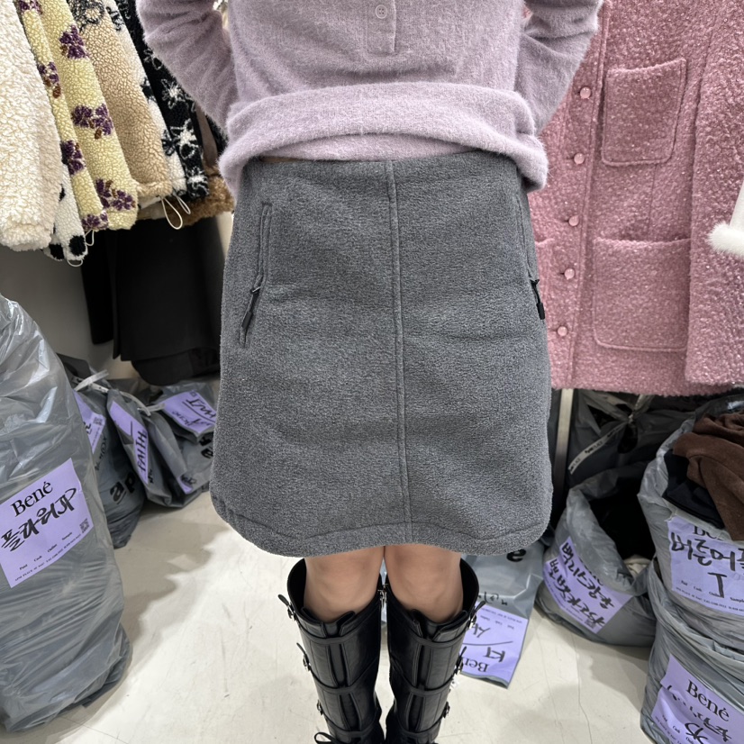 BENE東大門㊣實拍女裝新款人氣休閑時尚25秋冬半身裙中短裙羊毛BENE半身裙/中短裙圖色1