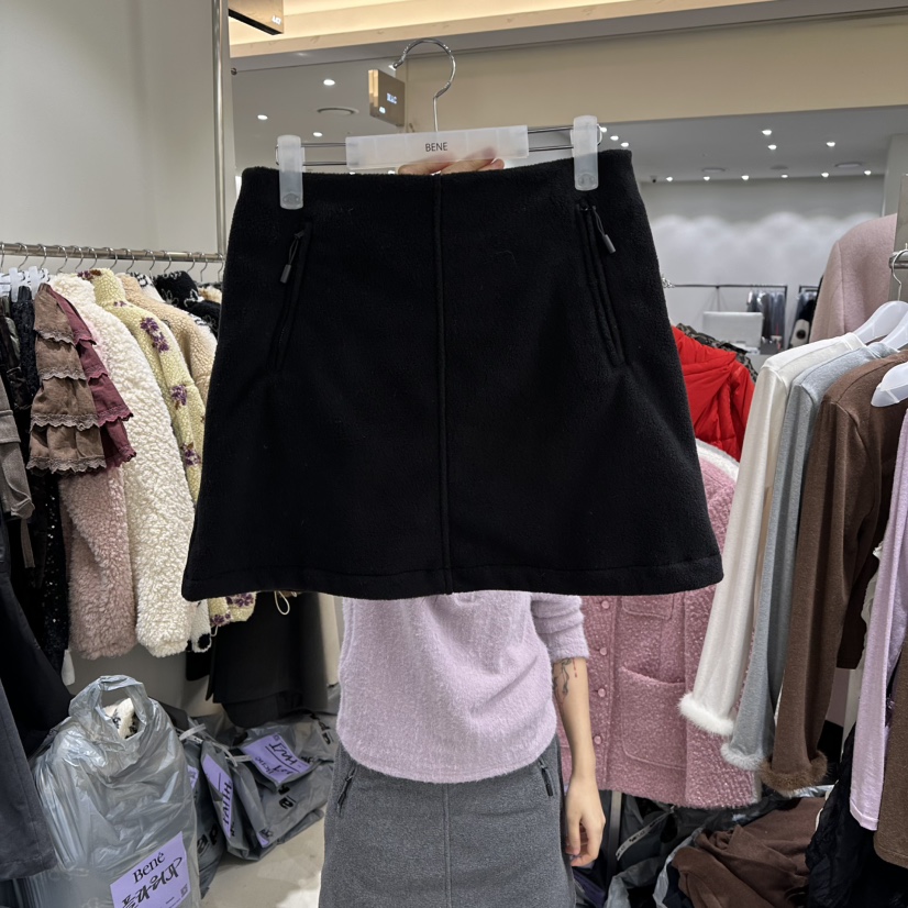 BENE東大門㊣實拍女裝新款人氣休閑時尚25秋冬半身裙中短裙羊毛BENE半身裙/中短裙圖色2