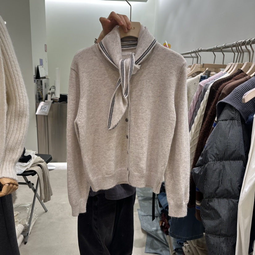 PART3韓國代購㊣女裝新款熱賣休閑25秋冬真品人氣套裝圍巾開衫Part.3套裝圖色2