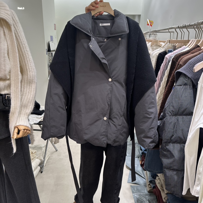 PART3東大門㊣實拍女士新款熱賣職業25秋冬時尚套裝含腰帶披肩Part.3套裝圖色1