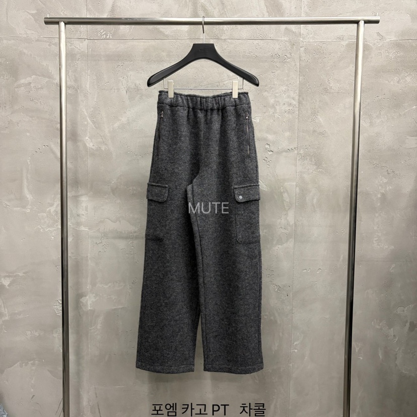 MUTE-P東大門㊣代購女士新款職業推薦熱賣休閑25秋冬休閑褲MUTE休閑褲圖色3墨色
