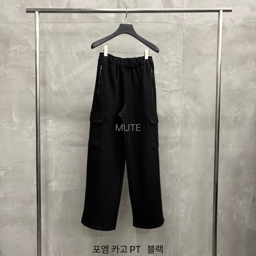 MUTE-P東大門㊣代購女士新款職業推薦熱賣休閑25秋冬休閑褲MUTE休閑褲圖色4黑色