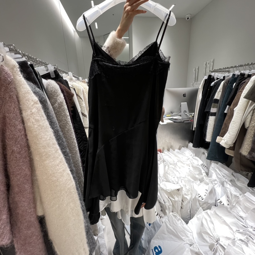 NUESE韓國代購㊣女裝新款推薦25秋冬真品時尚職業人氣連衣裙NUESE連衣裙